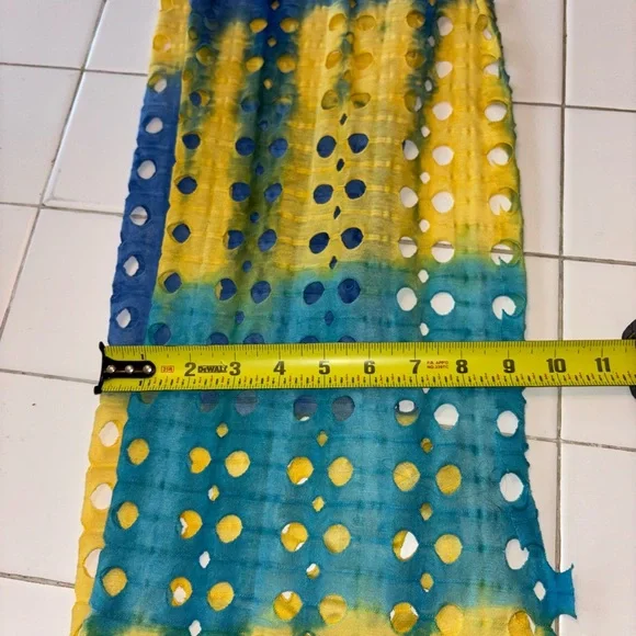 Bkue yellow infinity scarf holy gradient cute party travel winter sexy warm cute - Picture 2 of 4